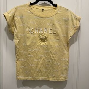 vintage-style Chanel bootleg graphic t-shirt size s